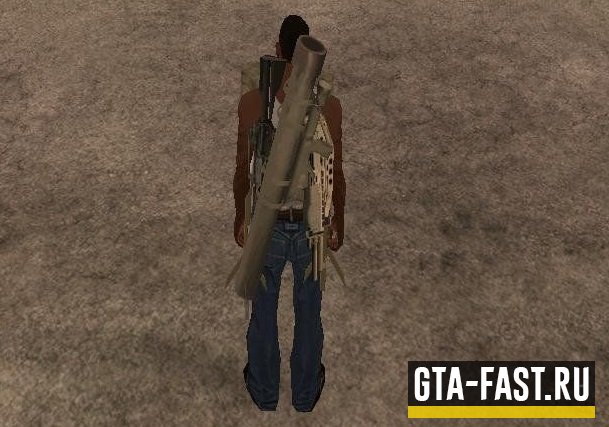 Оружие за спиной для GTA: San Andreas