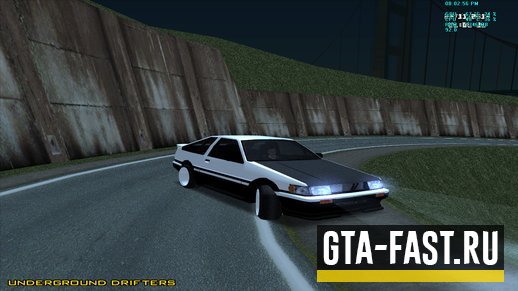 Автомобиль Toyota Levin AE86 для GTA: San Andreas