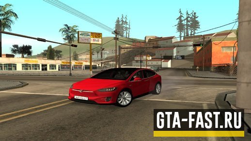 Автомобиль Tesla MODEL X для GTA: San Andreas