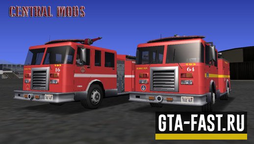 Автомобиль Firetruk для GTA: San Andreas