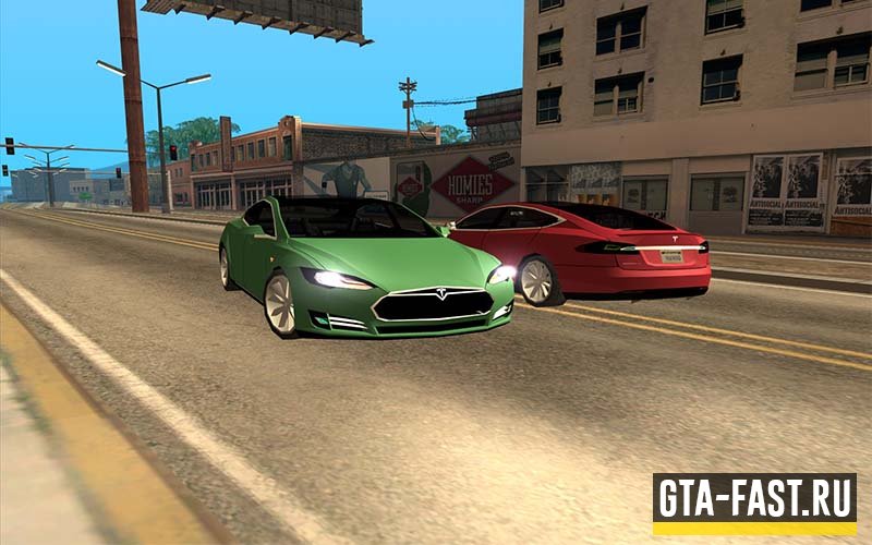 Автомобиль Tesla X для GTA: San Andreas