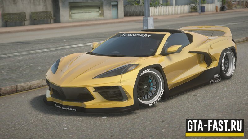 Автомобиль Chevrolet Corvette C8 Stingray Rocket Bunny для GTA: San Andreas